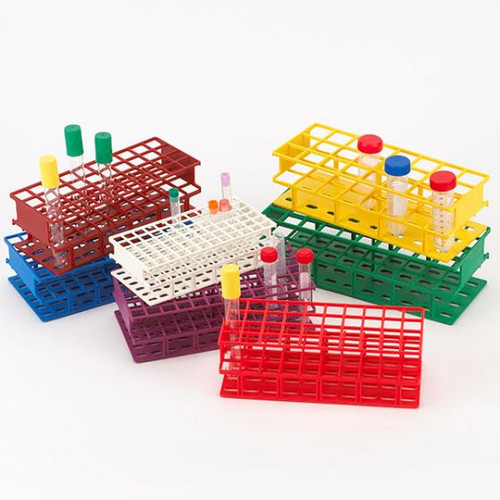 24 place nylon wireless tube rack yellow