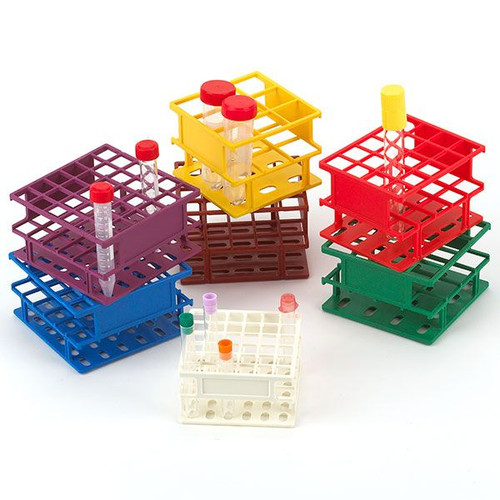 20 place nylon wireless tube rack yellow